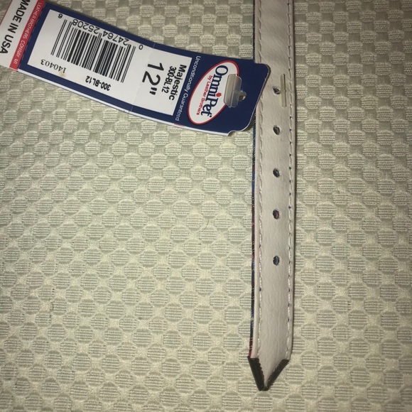 Omnipet Dog Pet Animal Collar 12” Blue Plaid Gold - Picture 5 of 8